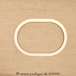 Dizajnový prstenec ovál 30x18 cm