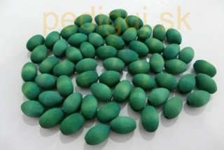 perla 15x10 mm svetlo zelená