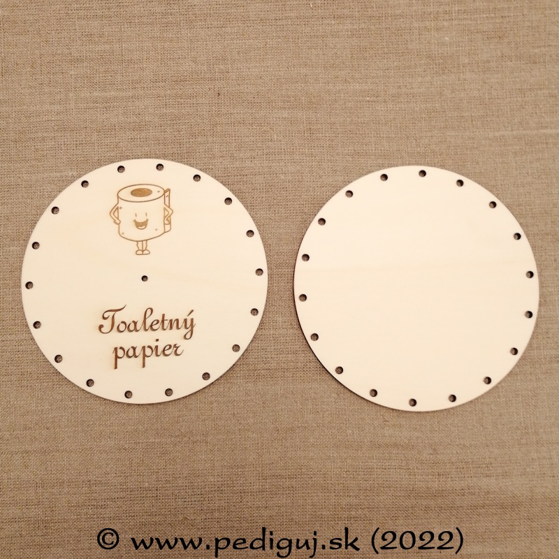 Stojan na toaletný papier, papierové pletenie