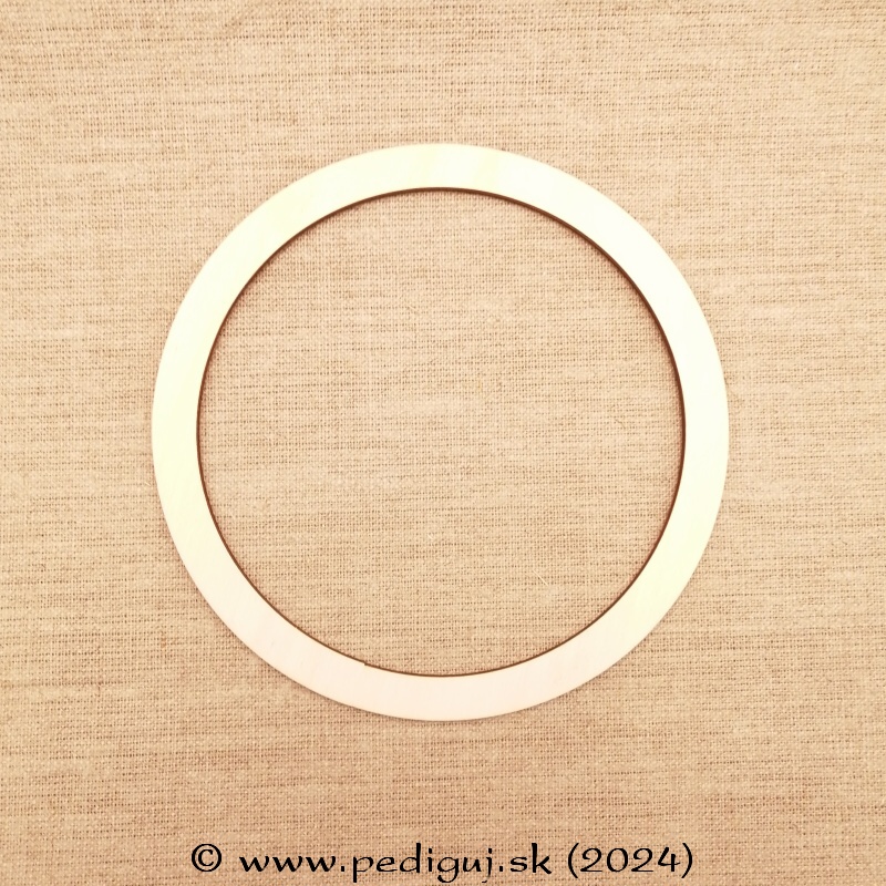 Dizajnový prstenec kruh 18 cm