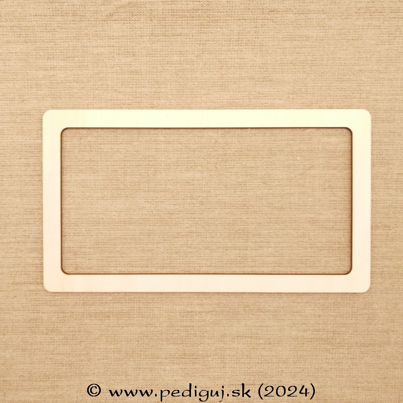 Dizajnový prstenec obdĺžnik 37x24 cm 