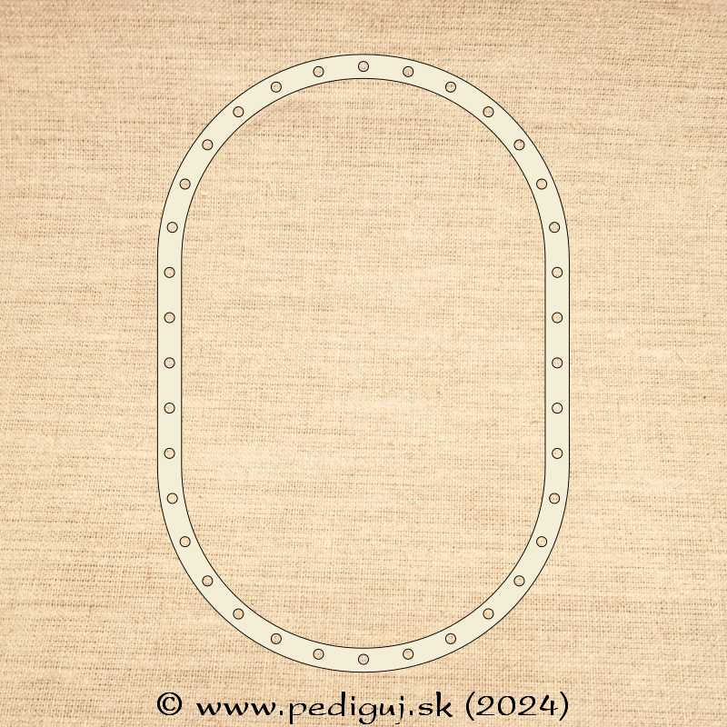 Prstenec - Ovál 36x24 - počet dierok 36