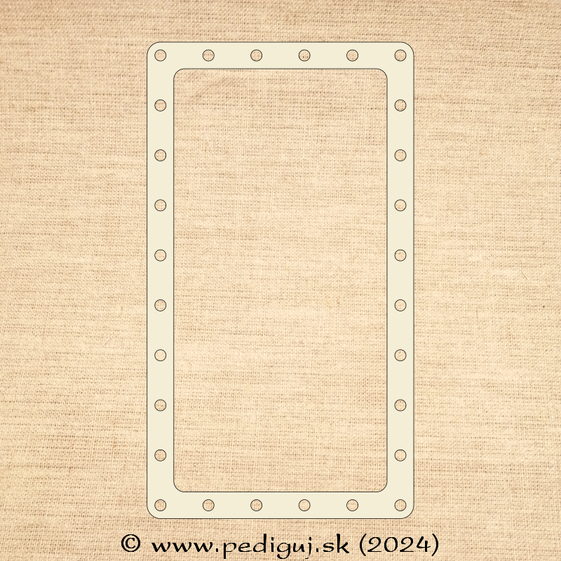 Prstenec - Obdĺžnik 25x14 cm - počet dierok 28