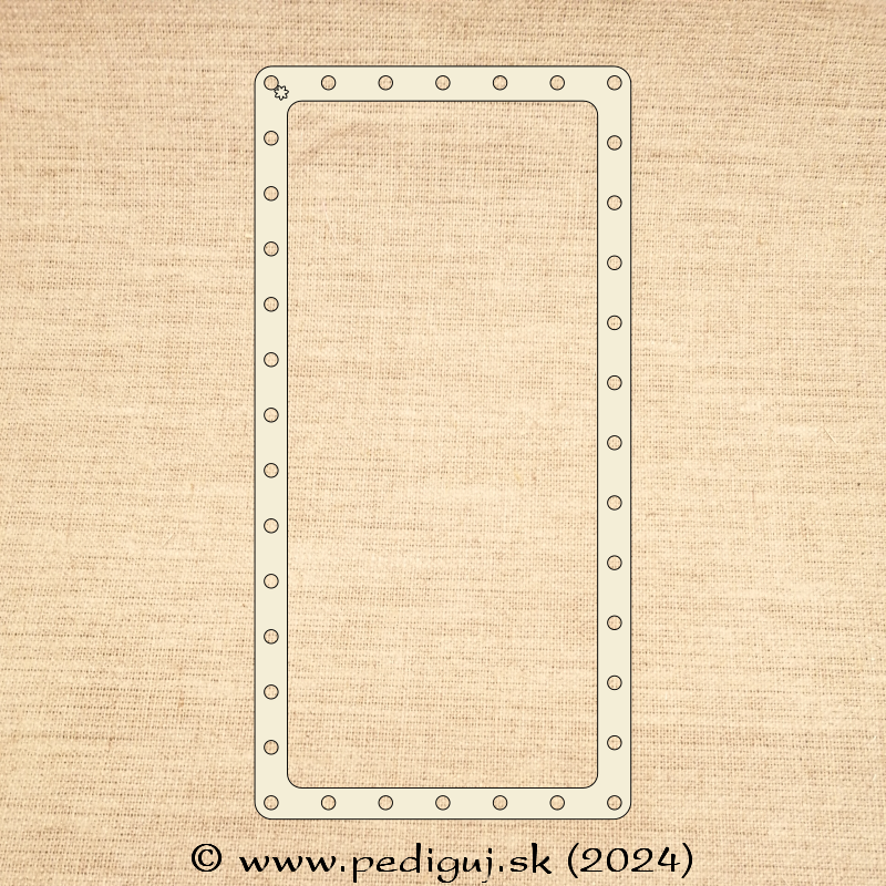 Prstenec - Obdĺžnik 32x16 cm - počet dierok 37