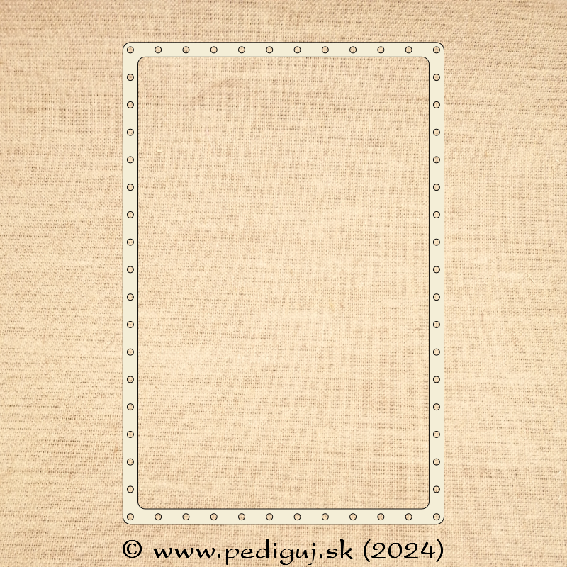 Prstenec - Obdĺžnik 45x30 cm - počet dierok 56