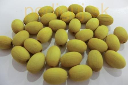 perla 15x10 mm žltá