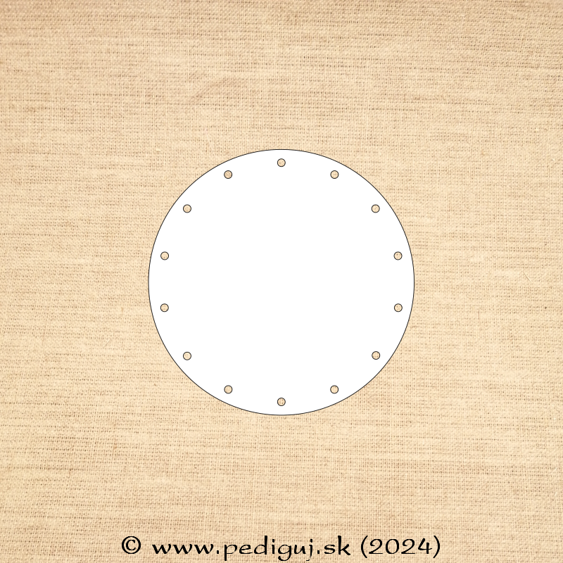 Kruh 10 cm - počet dierok 14 