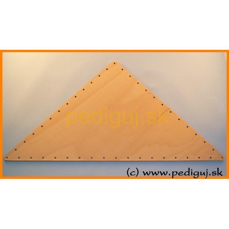 Trojuholník 28x28 cm počet dierok 44