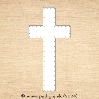Kríž 40 x 20 cm počet dierok 58