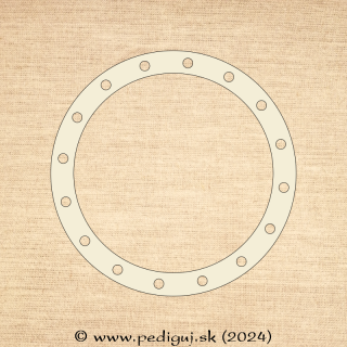 Prstenec - Kruh 15 cm - počet dierok 16