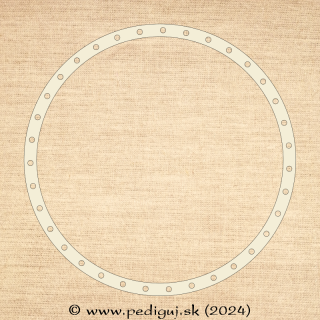 Prstenec - Kruh 30 cm - počet dierok 34