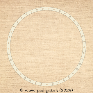 Prstenec - Kruh 35 cm - počet dierok 41