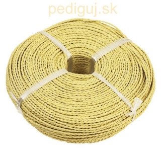 papierový špagát svetlo žltý 2,5 - 3 mm, cca 170 m, 500 g