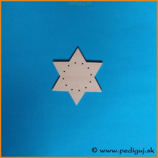 Hviezda s kruhom 7 cm, počet dierok 12
